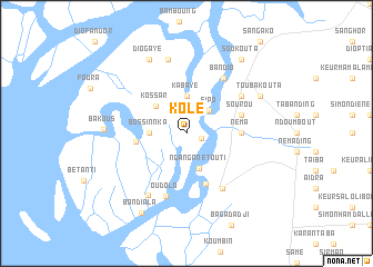 map of Kolé