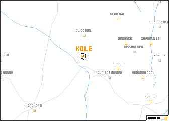 map of Kolé