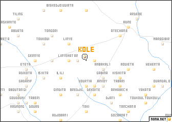 map of Kolé