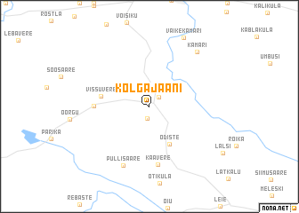 map of Kolga-Jaani