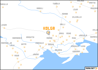 map of Kolga