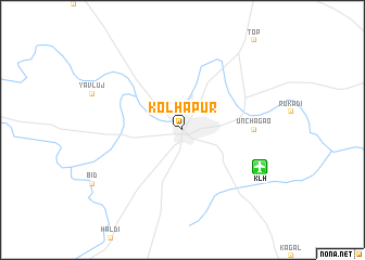 map of Kolhāpur