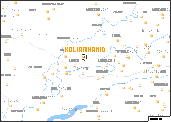 map of Koliān Hamīd