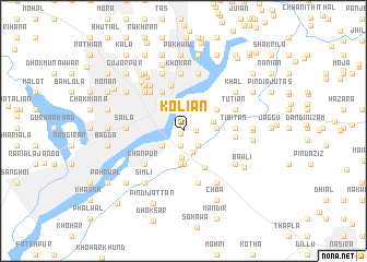 map of Koliān