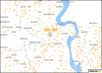 map of Koliār