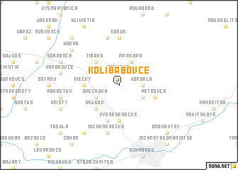 map of Kolibabovce