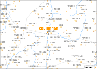 map of Kolibanda