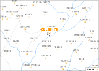map of Kolibaya