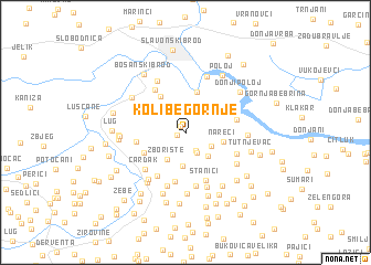 map of Kolibe Gornje