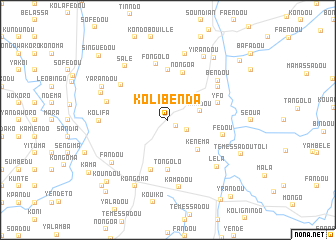 map of Kolibenda