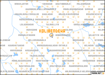 map of Kolibendewa