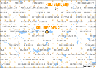 map of Kolibendewa