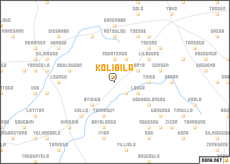 map of Kolibila