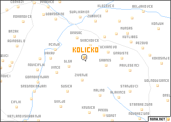 map of Kolicko