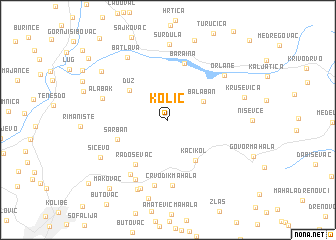 map of Kolić