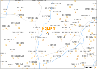 map of Kolifa