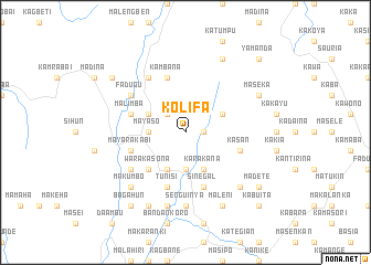 map of Kolifa