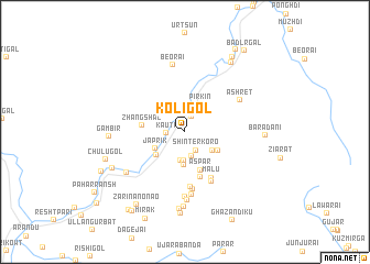 map of Koligol