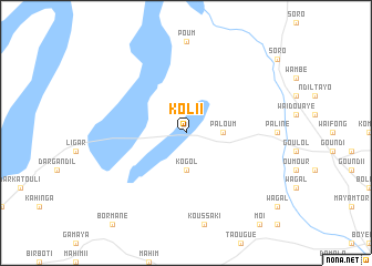 map of Koli I