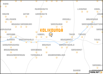 map of Kolikounda