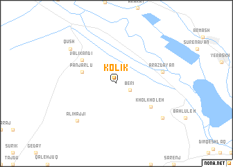 map of Kolīk