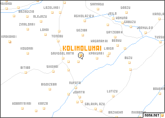 map of Kolimolumai