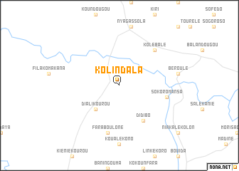 map of Kolindala