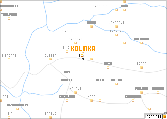 map of Kolinka