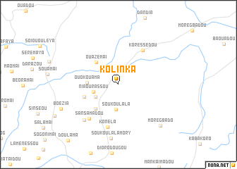 map of Kolinka