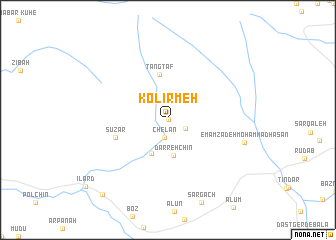 map of Kolīrmeh