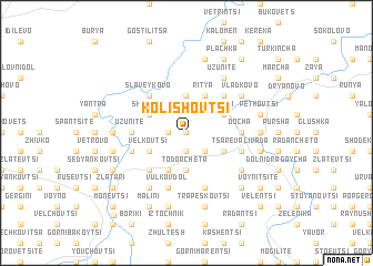 map of Kolishovtsi