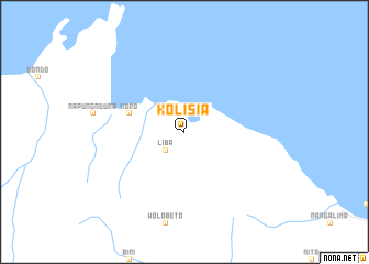 map of Kolisia