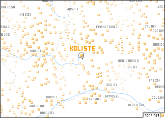 map of Kolište