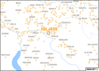 map of Koljeno