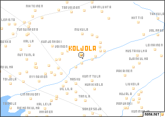 map of Koljola