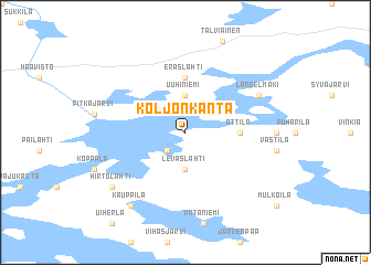 map of Koljonkanta