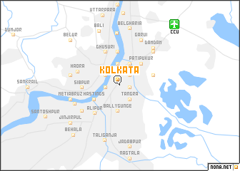 map of Kolkata