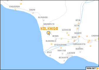 map of Kolkhida