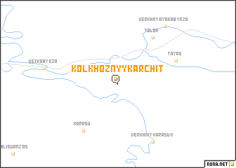 map of Kolkhoznyy Karchit