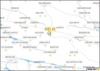 map of Kolki