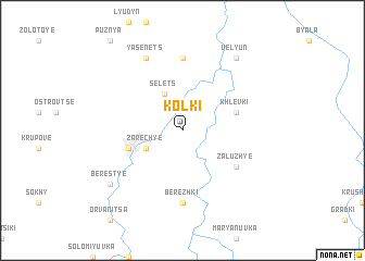 map of Kolki