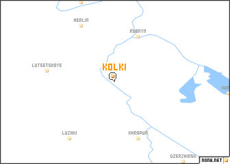 map of Kolki