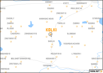 map of Kolki