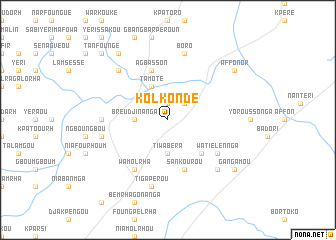 map of Kolkondé