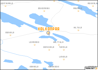 map of Kolkonpää