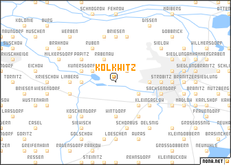 map of Kolkwitz