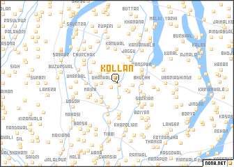 map of Kollān