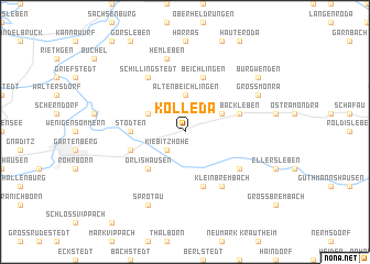 map of Kölleda