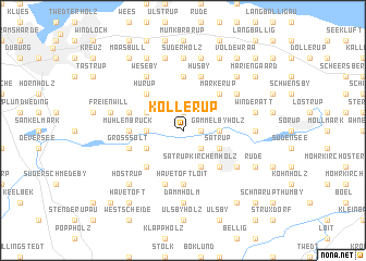 map of Kollerup