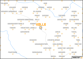 map of Kollé